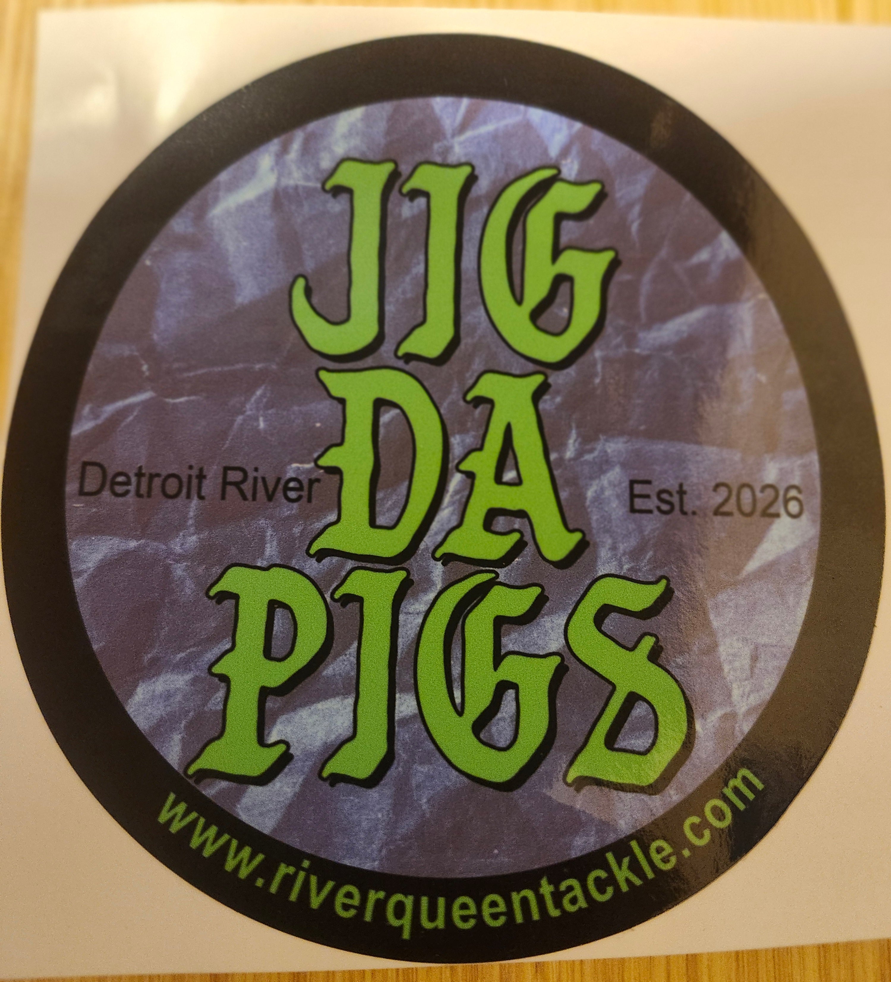 Jig Da Pigs 6in vinyl sticker