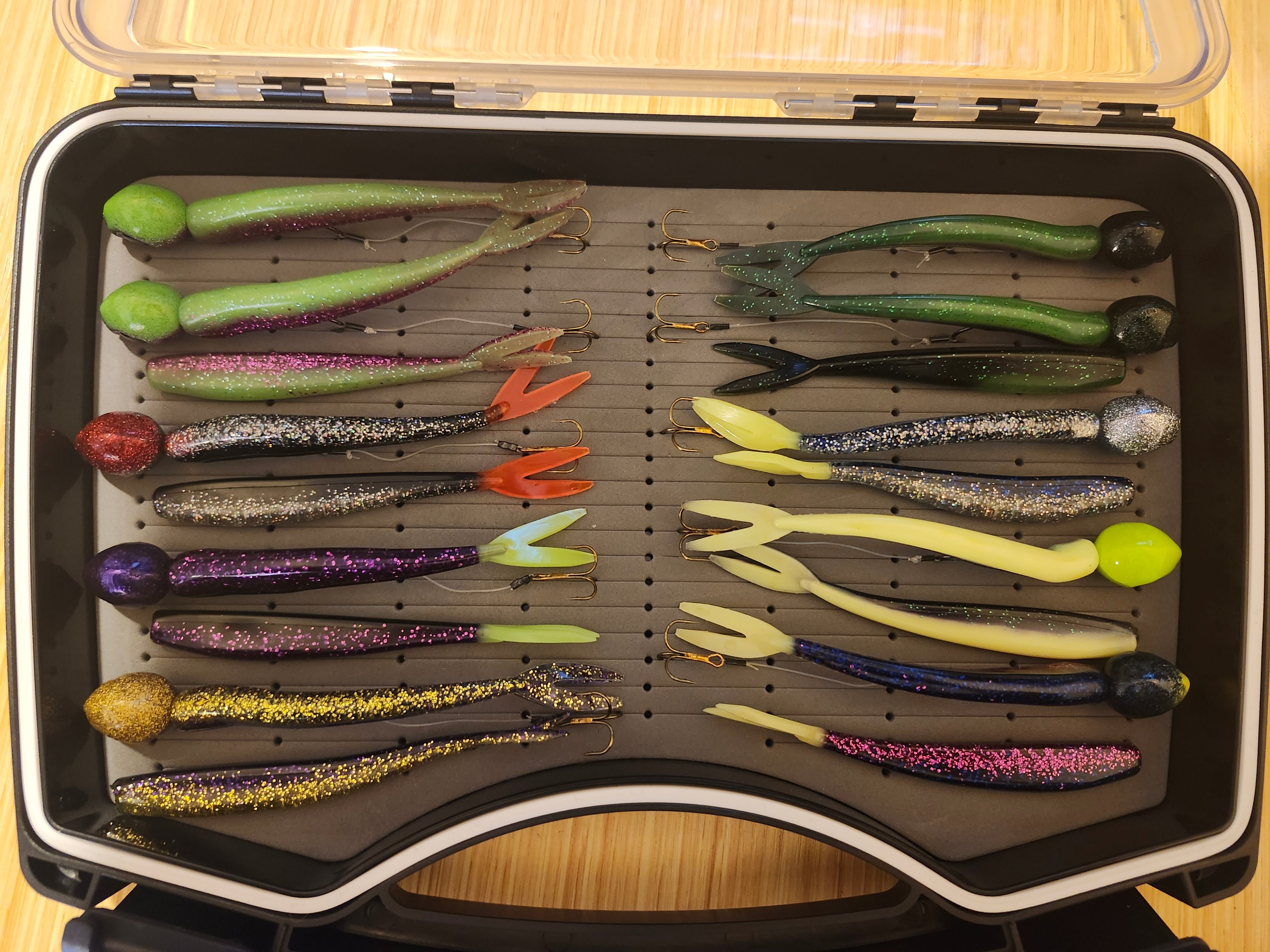 All Rigged Up Waterproof Jig Box (one sided)